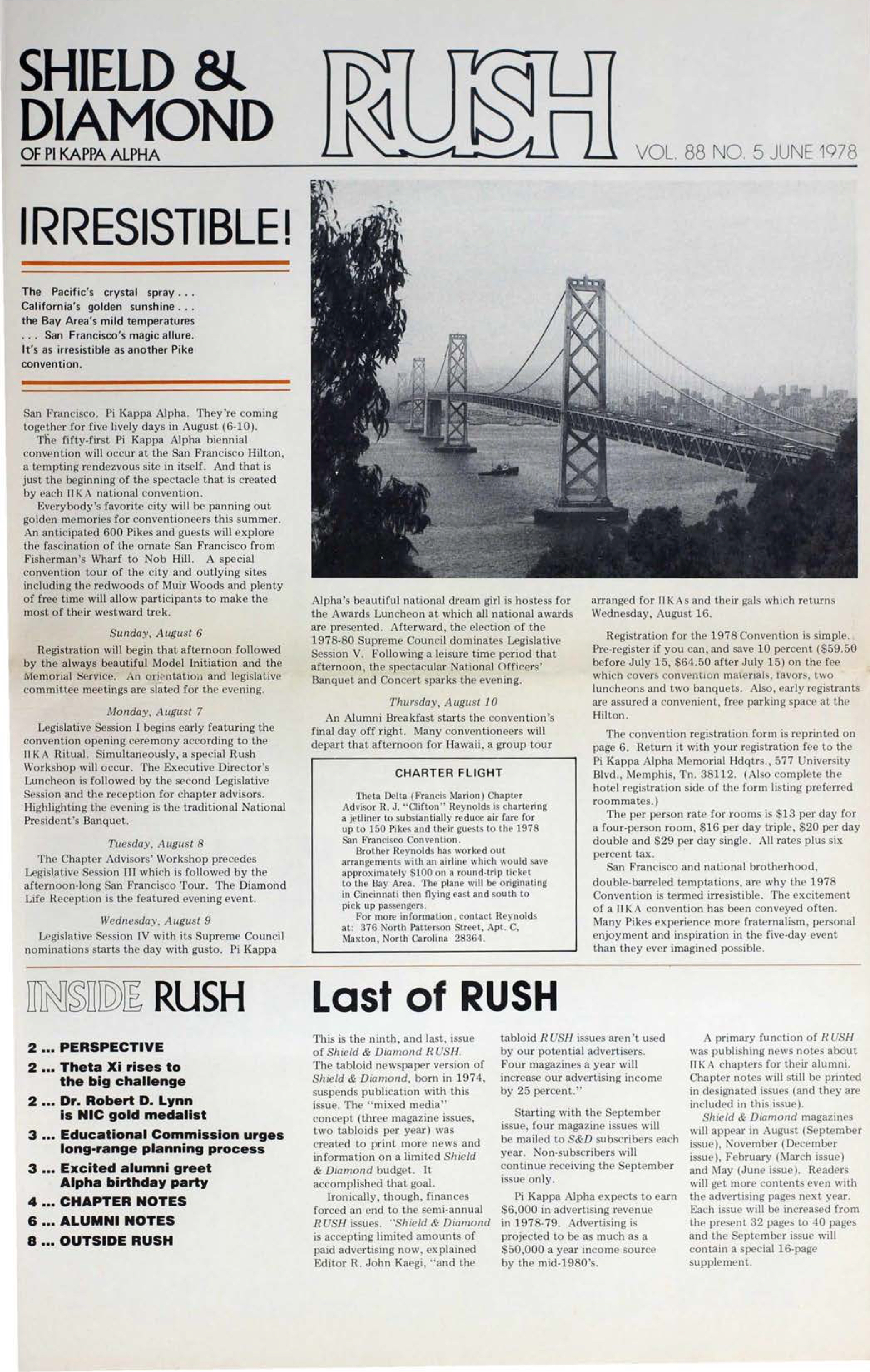 Shield and Diamond, Vol. 88, No. 5, June 1978